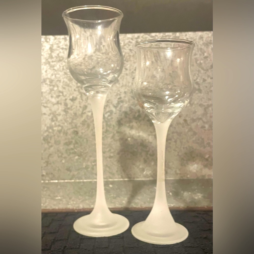 PartyLite Iced Crystal Candle Holders
